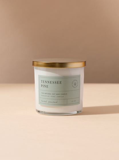 ["Tennessee Pine Candle ", " 16 OZ ", " Product Image ", " Uncommon Lifestyle"]