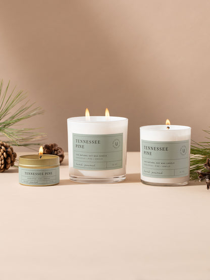 ["Tennessee Pine Candle ", " 4 OZ 10 OZ 16 OZ ", " Group Image ", " Uncommon Lifestyle"]