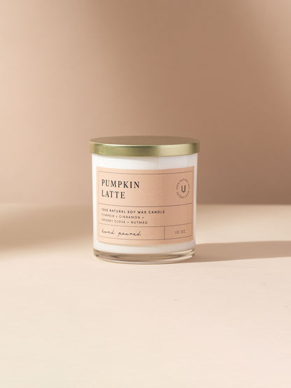 ["Pumpkin Latte Candle ", " 10 OZ ", " Product Detail Image ", " Uncommon Lifestyle"]
