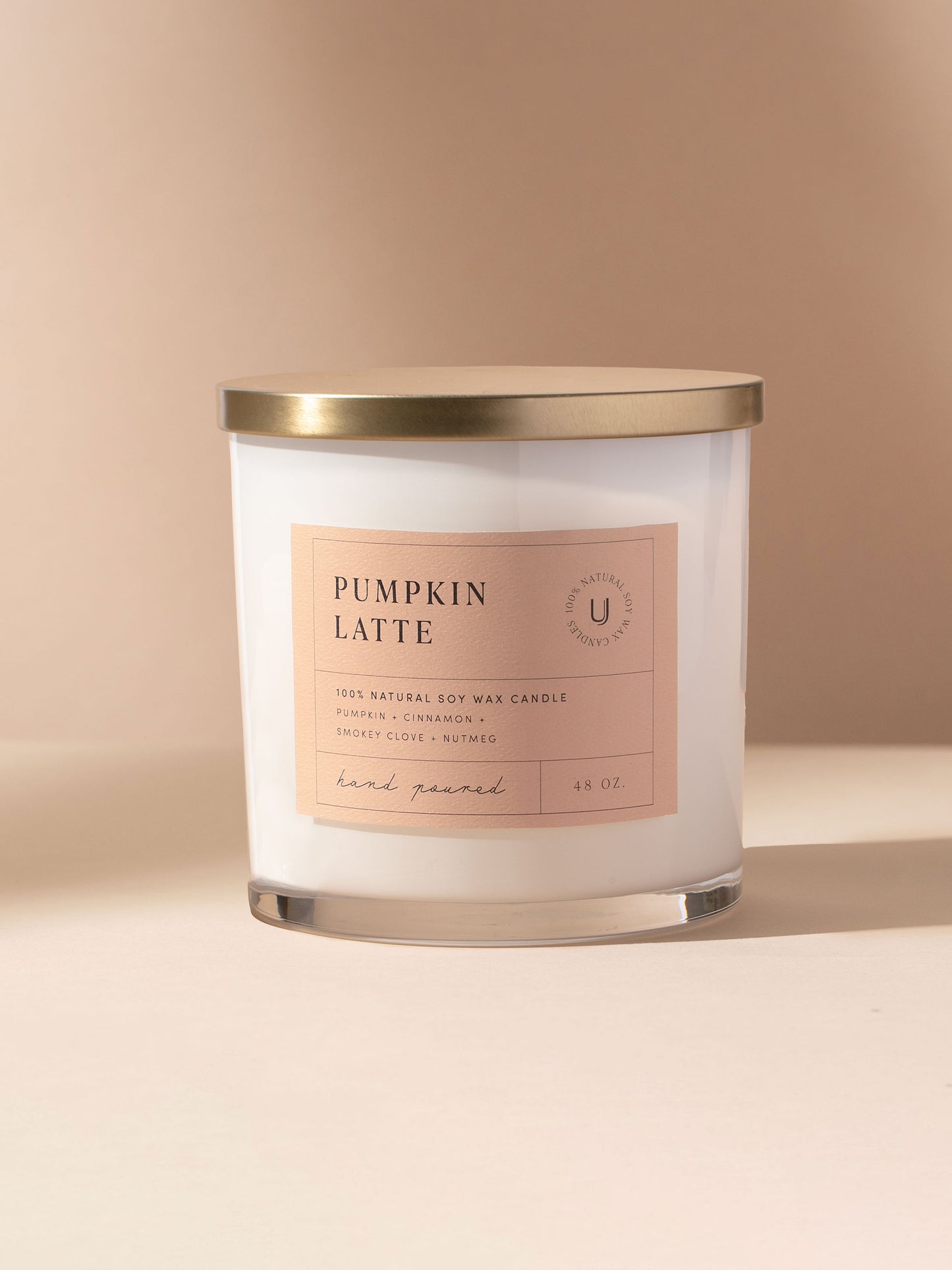Pumpkin Latte Candle | 48 OZ | Product Detail Image | Uncommon Lifestyle