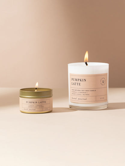 ["Pumpkin Latte Candle ", " 4 OZ 10 OZ ", " Group Image ", " Uncommon Lifestyle"]