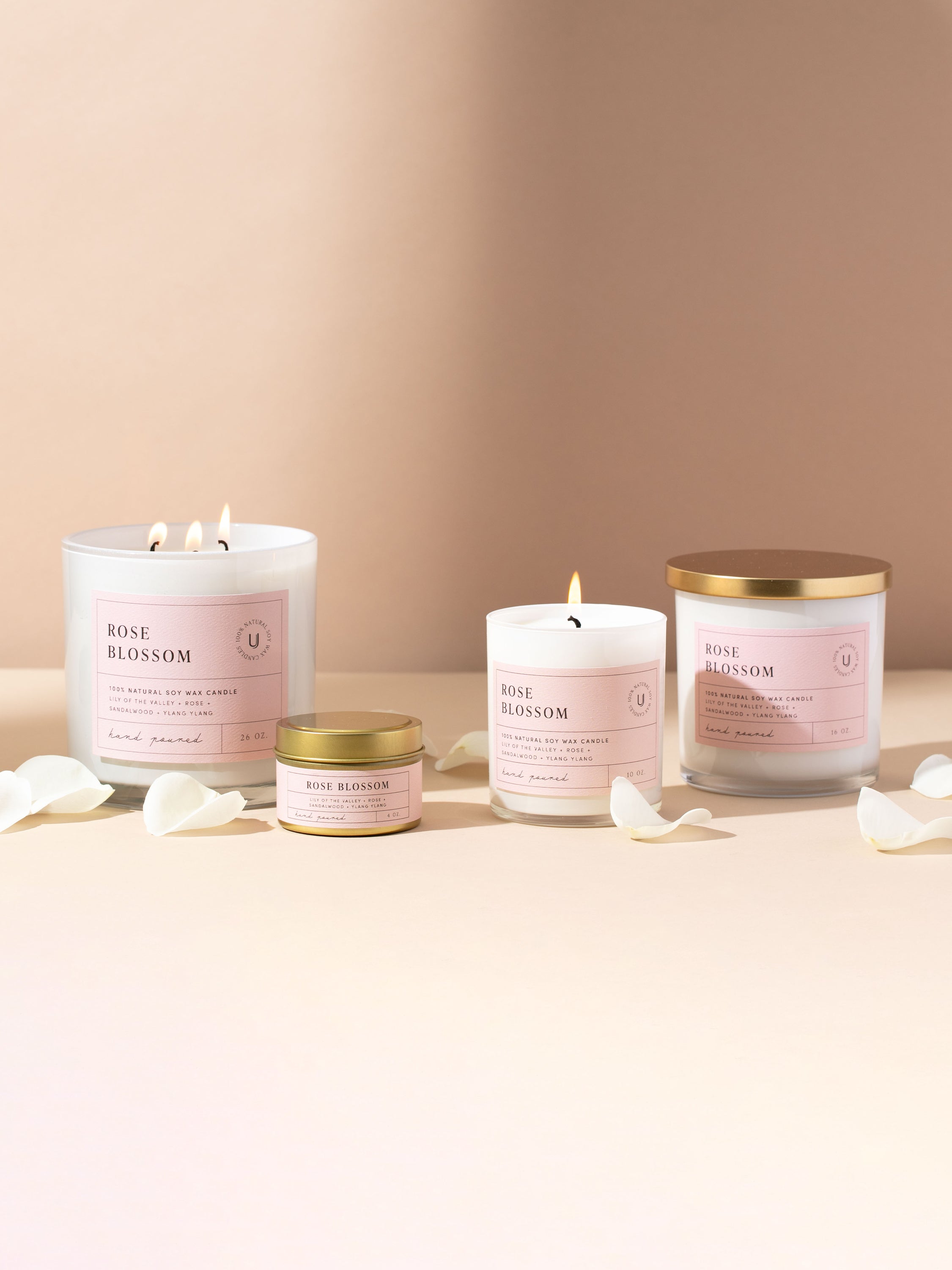 Uncommon James Rose Blossom Candle - Thumbnail 4