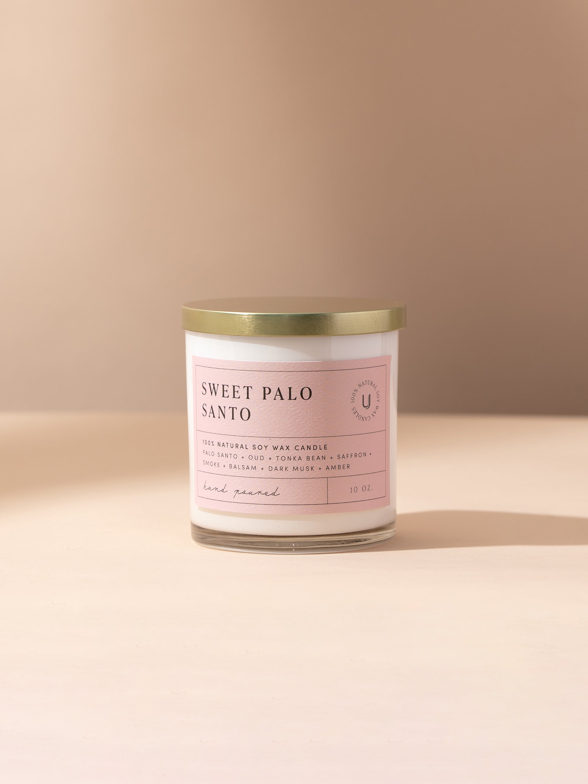 Sweet Palo Santo Candle | 10 OZ | Product Detail Image | Uncommon James Home