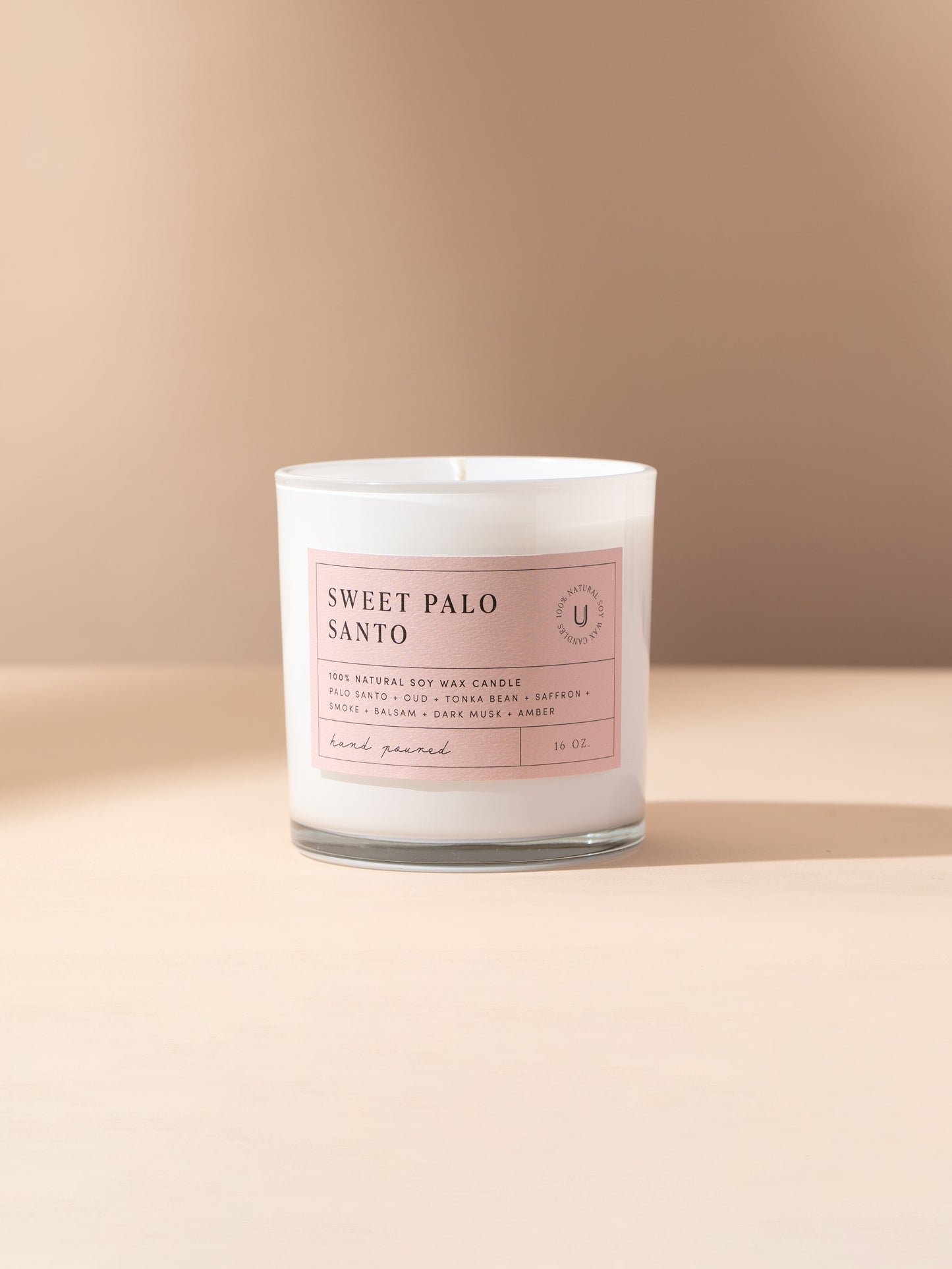 Sweet Palo Santo Candle | 16 OZ | Product Detail Image | Uncommon James Home