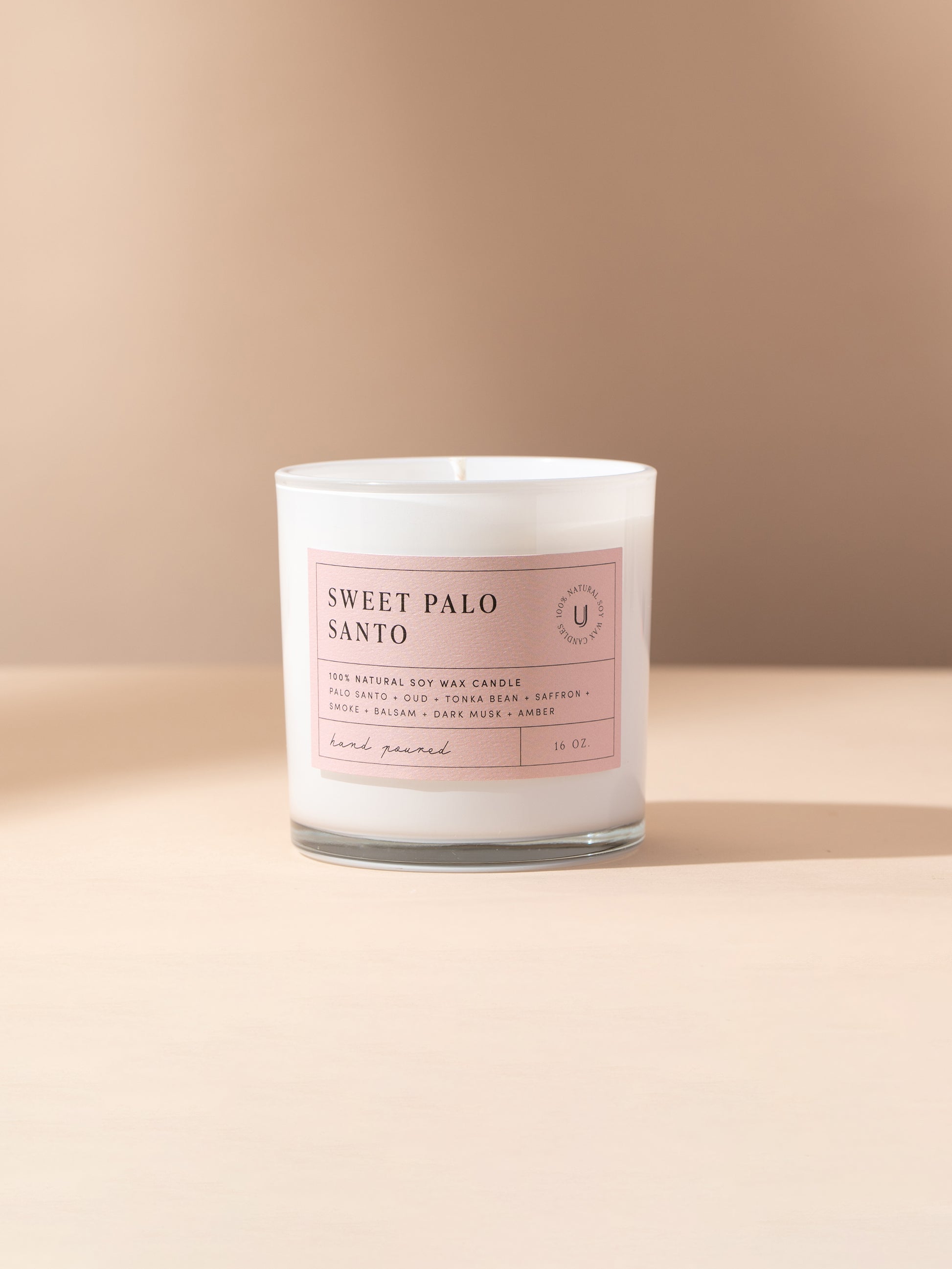 Sweet Palo Santo Candle | 16 OZ | Product Detail Image | Uncommon James Home