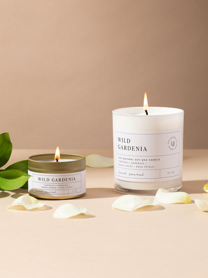 ["Wild Gardenia Candle ", " 10OZ 4OZ ", " Group Image ", " Uncommon Lifestyle"]