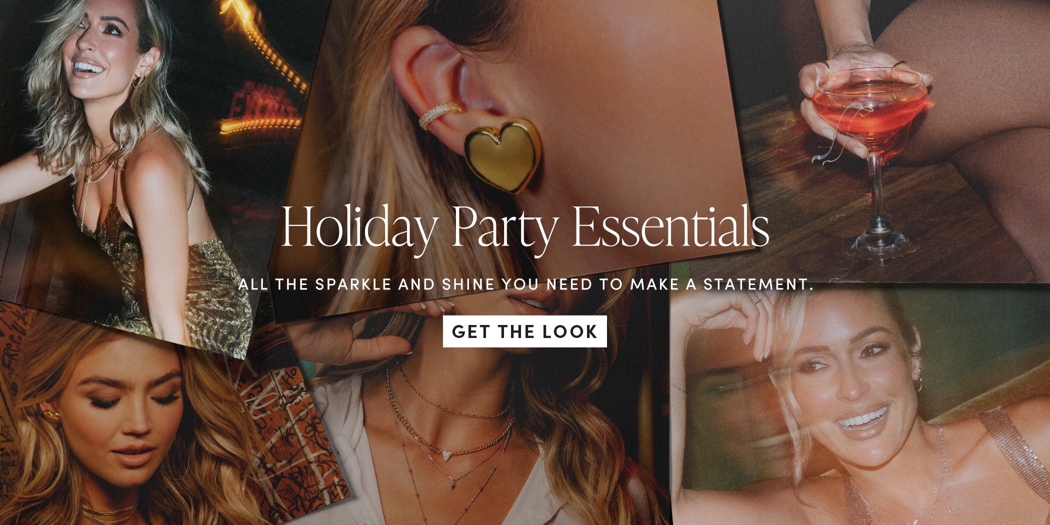 Holiday Party Essentials | All the sparkle and shine you need to make a statement. | Get the Look