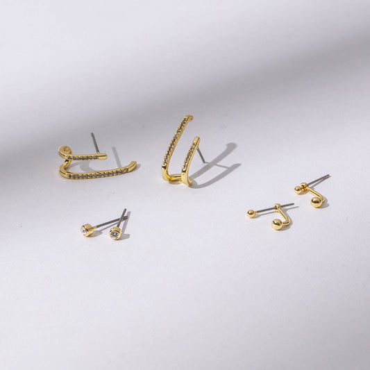 Illusions Earring Set | Gold | Product Image | Uncommon James