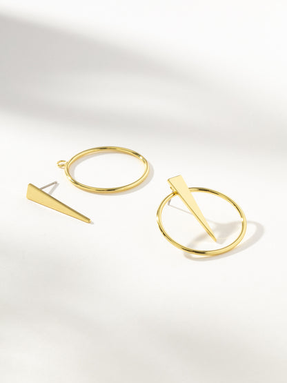 ["Shot in the Dark Earrings ", " Gold ", " Product Image ", " Uncommon James"]