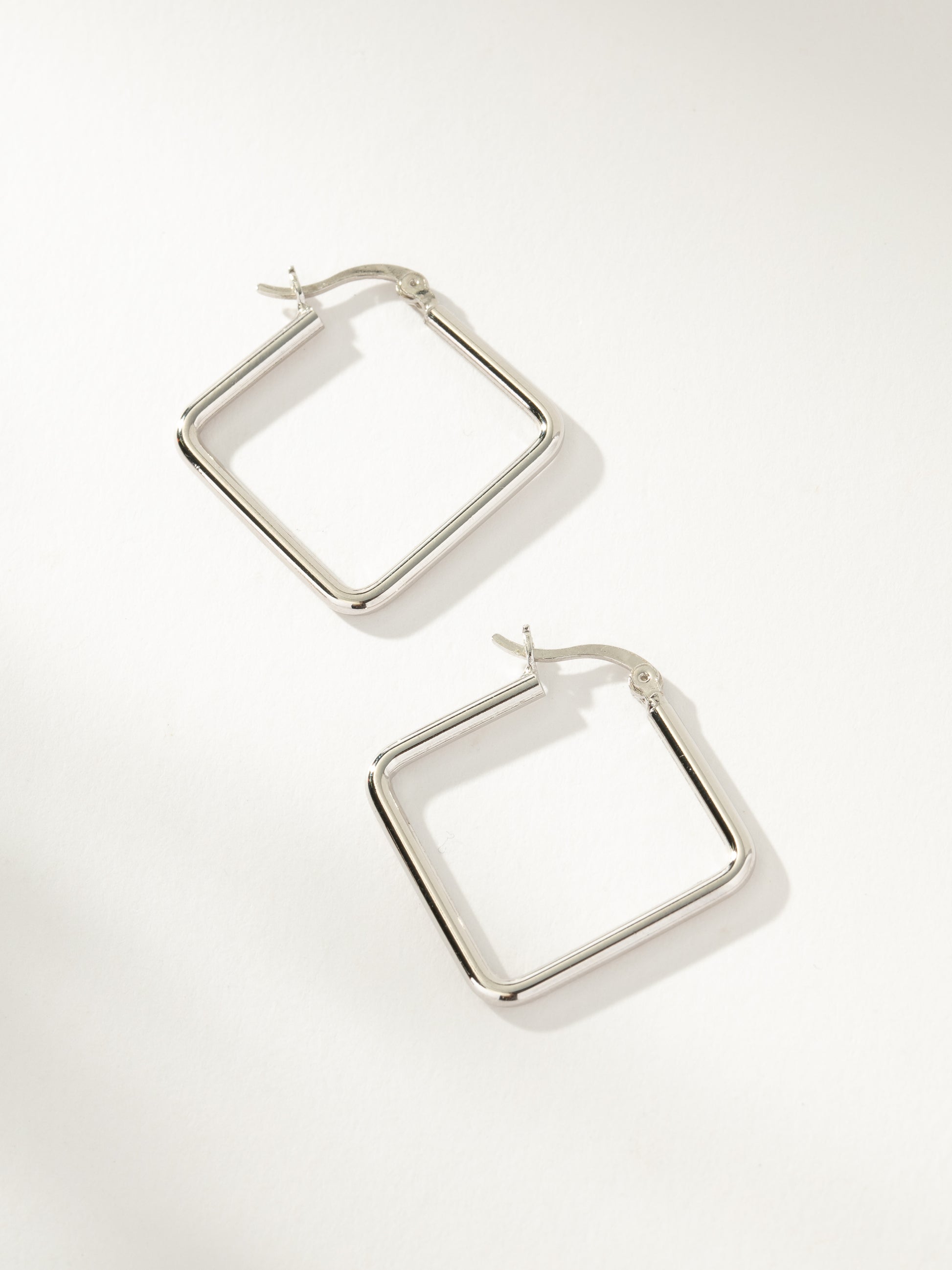 Girl Boss Hoop Earrings | Sterling Silver Small | Product Image | Uncommon James