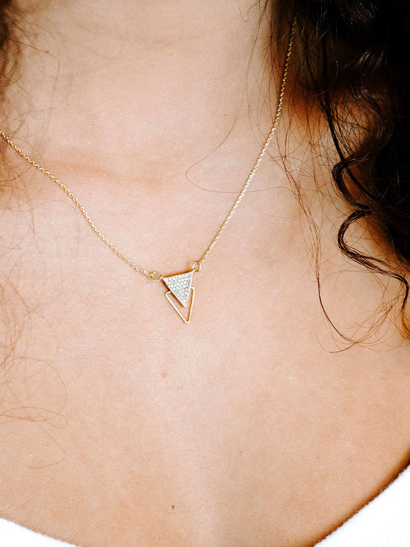 Brooklyn Necklace | Gold | Model Image | Uncommon James