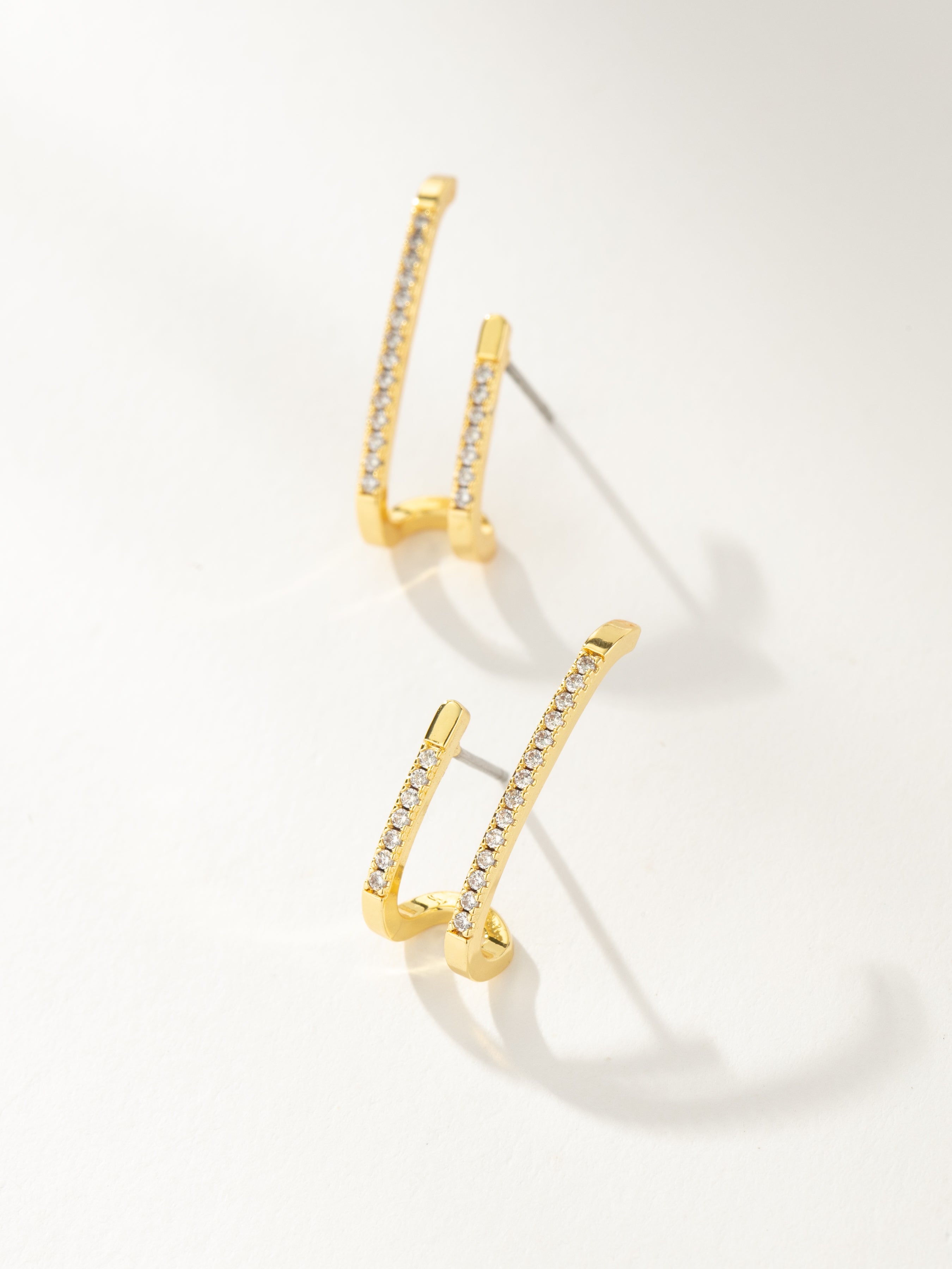 Solid gold ear climber hot sale