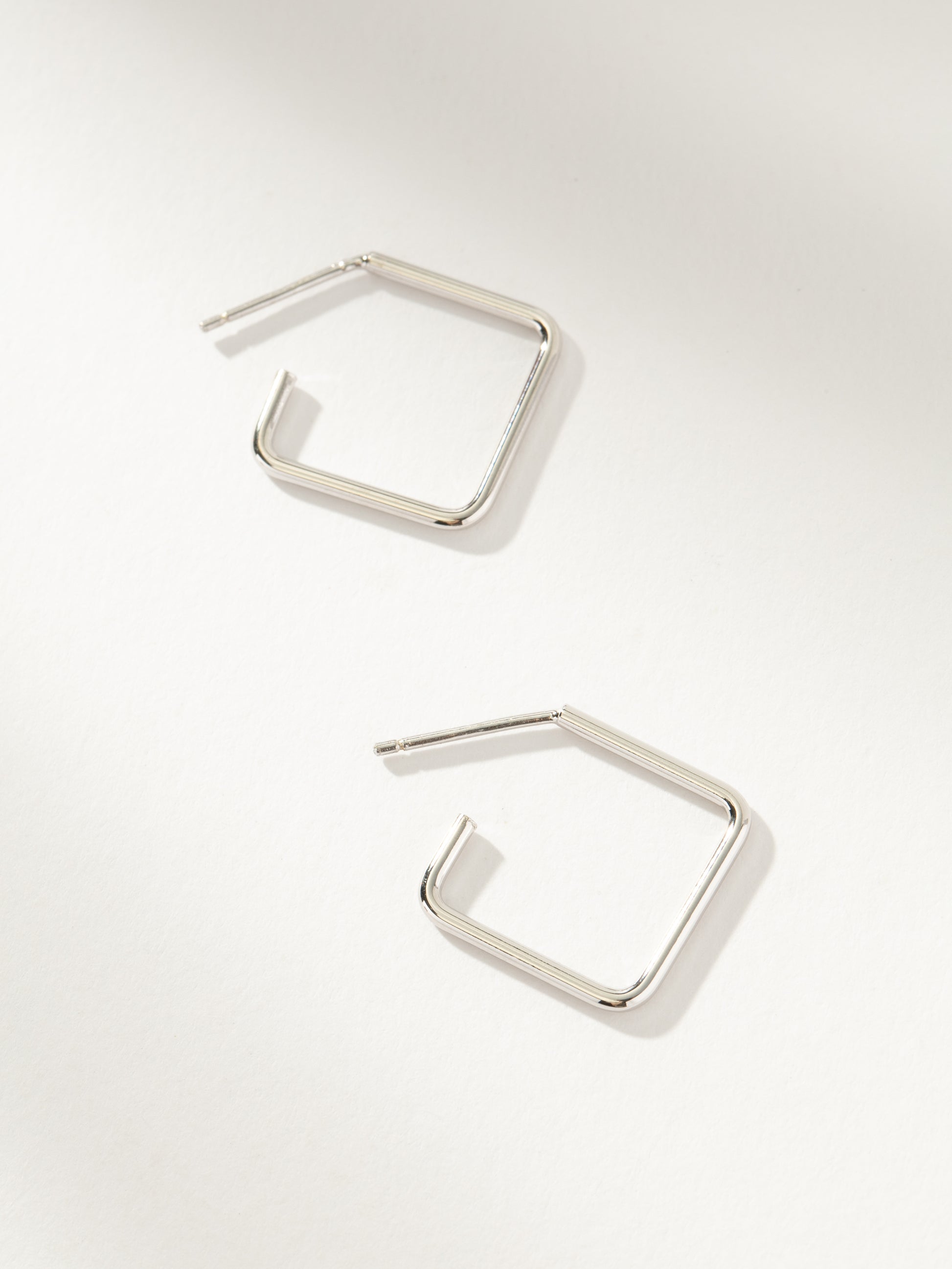 Girl Boss Hoop Earrings | Sterling Silver Huggies | Product Image | Uncommon James