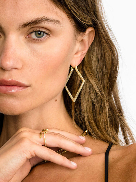 Girl Boss Earrings 2.0 | Gold | Product Image | Uncommon James