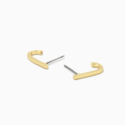Open Bar Ear Climber | Gold Solid | Product Detail Image | Uncommon James