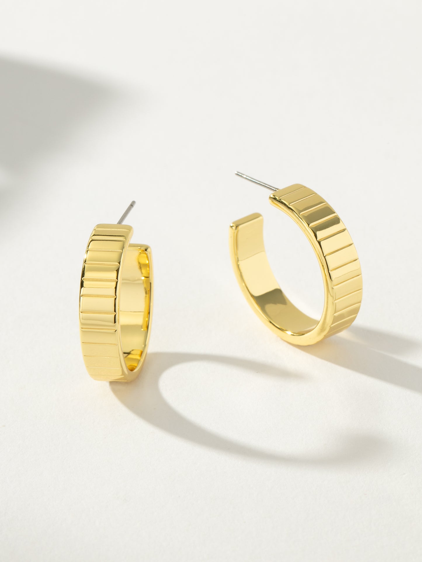 Pave the Way Hoop Earrings | Gold | Product Image | Uncommon James