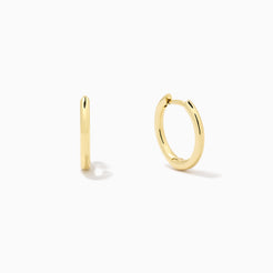 Spellbound Simple Charm Huggie Earrings in Gold | Uncommon James