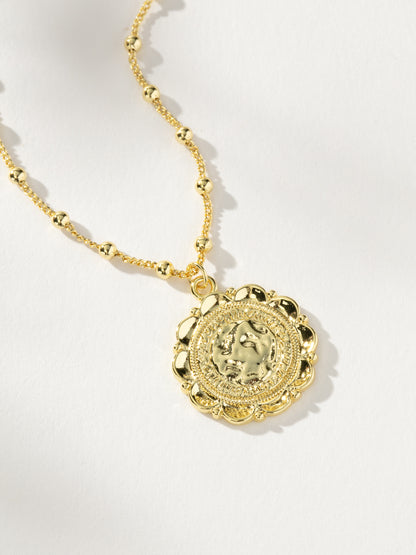 ["Atocha Pendant Necklace ", " Gold Large ", " Product Detail Image ", " Uncommon James"]