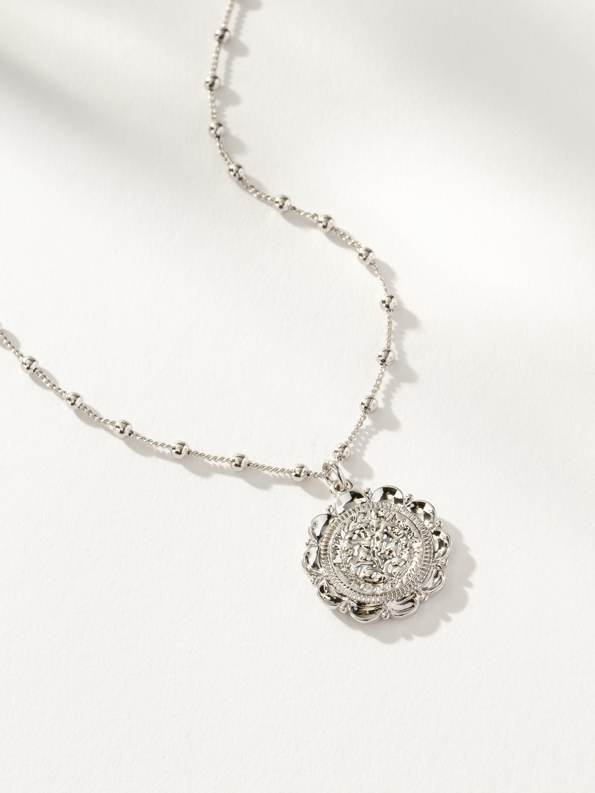 Atocha Pendant Necklace | Silver Large | Product Detail Image | Uncommon James