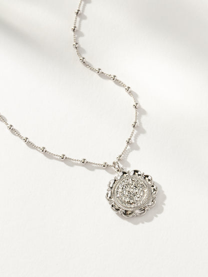 ["Atocha Pendant Necklace ", " Silver Large ", " Product Detail Image ", " Uncommon James"]