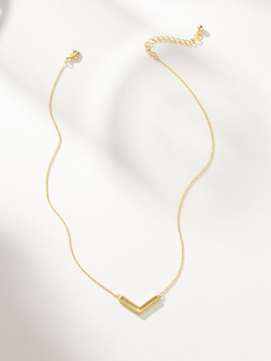 Borderline Necklace | Gold | Product Image | Uncommon James