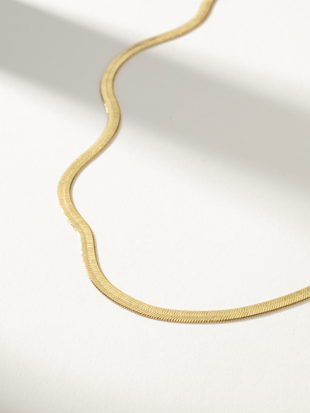 Horizon Chain Layering Necklace, Gold