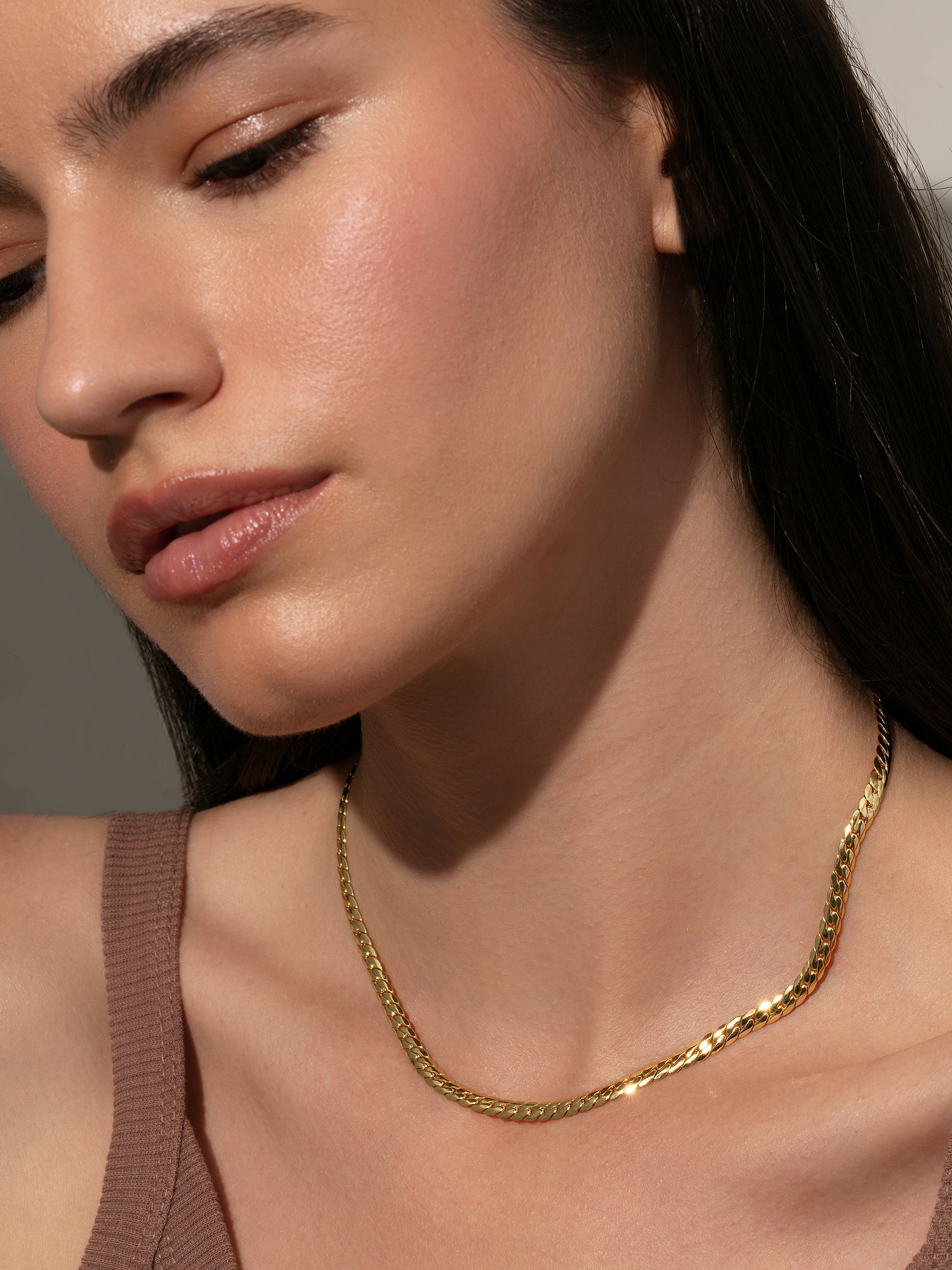 Renaissance Necklace | Gold | Model Image | Uncommon James