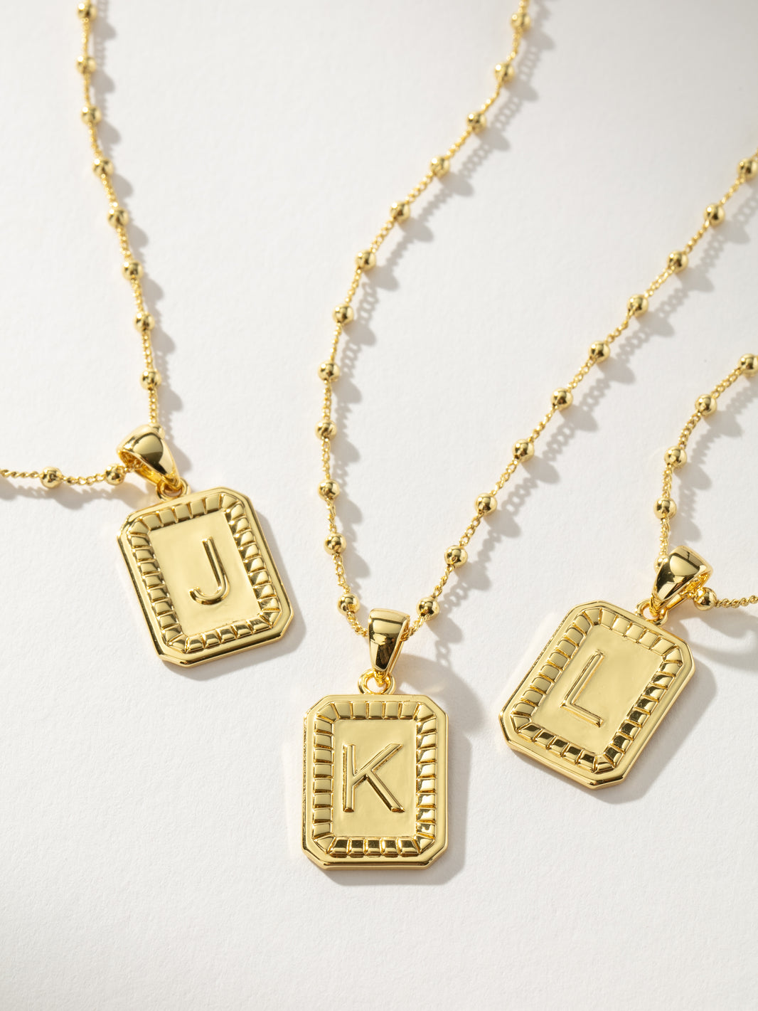 Simple Initial Chain Initial Jewelry | Initial Necklaces, Letter Jewelry | Uncommon James