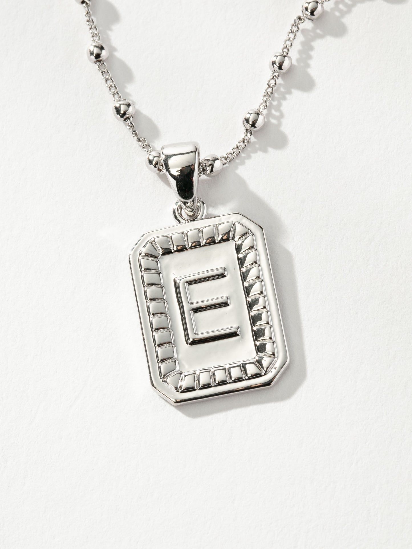 Sur Necklace | Silver E | Product Image | Uncommon James