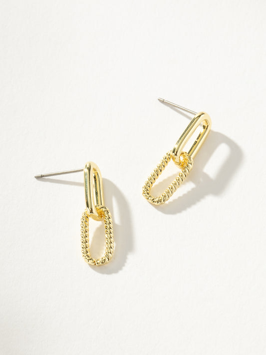 Linked Chain Earrings | Gold | Product Image | Uncommon James