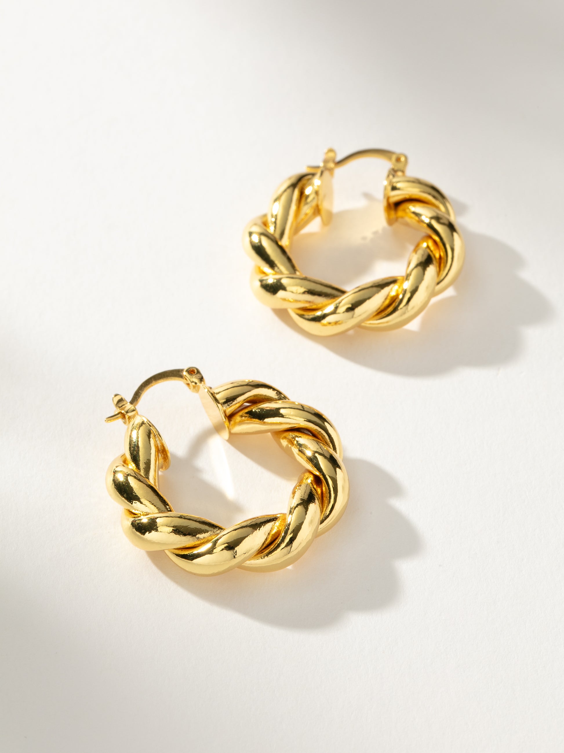 Roped Hoops | Gold | Product Image | Uncommon James