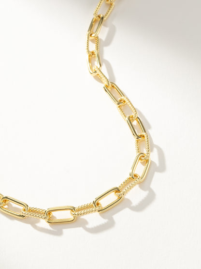 ["Double Linked Chain Necklace ", " Gold ", " Product Detail Image ", " Uncommon James"]