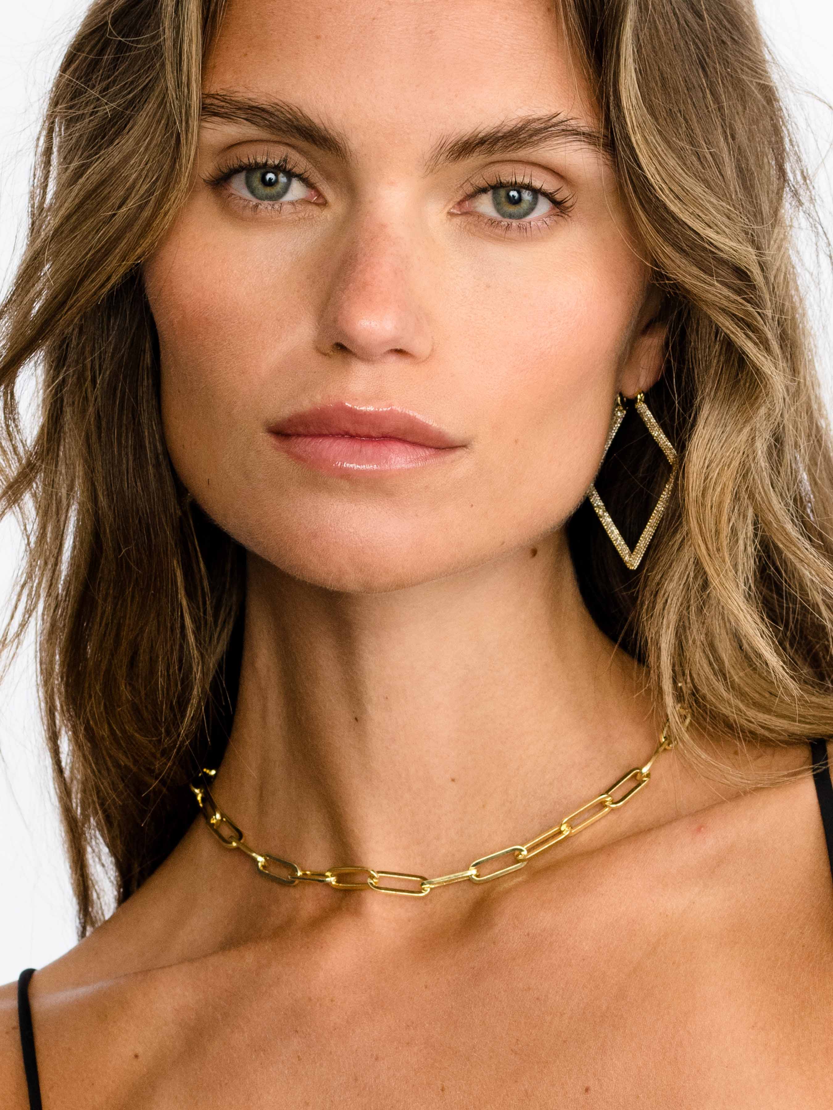 Linked Up Paperclip Chain Necklace in Gold | Uncommon James