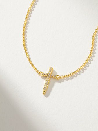 アクセサリー everyone 18k gold simple necklace J10N-SIMPLECROSS-GOLD-