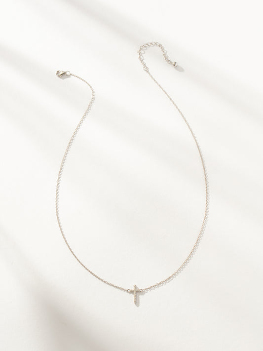 Simple Cross Necklace | Sterling Silver | Product Image | Uncommon James
