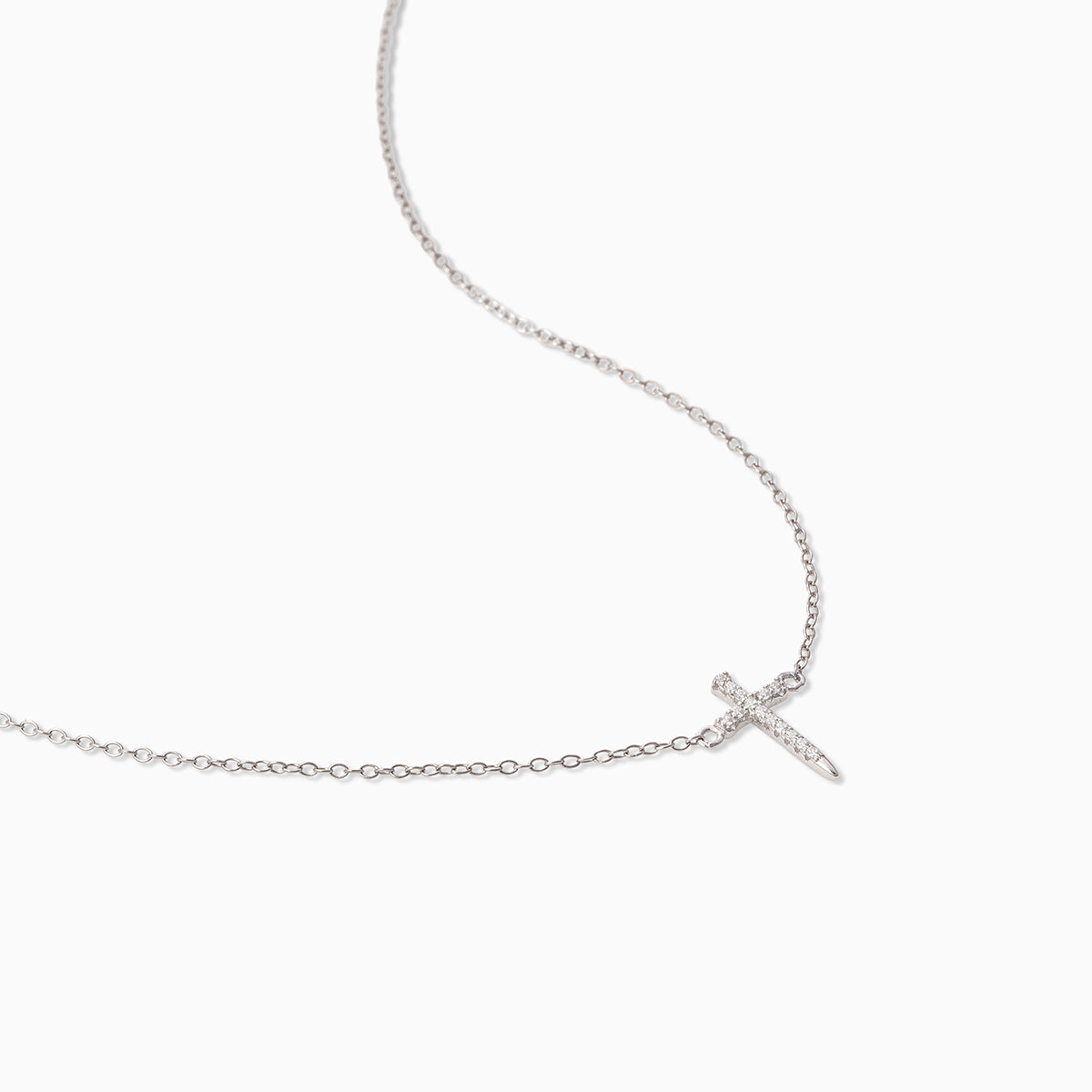 Simple Cross Chain Pendant Necklace in Gold | Uncommon James