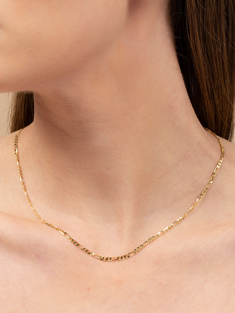 Yacht Necklace | Gold | Model Image | Uncommon James