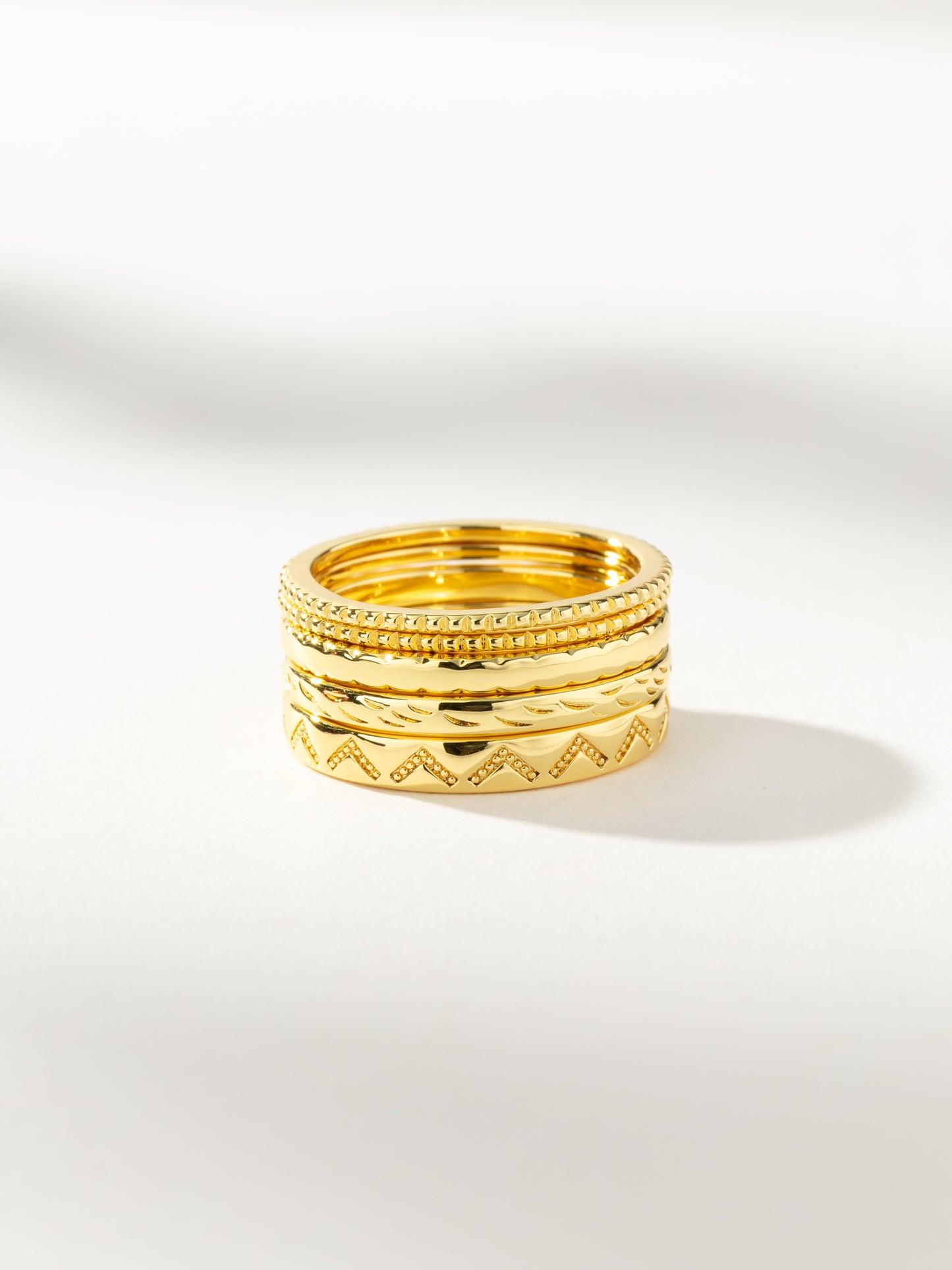 Transformation Ring (Set of 5) | Gold | Product Image | Uncommon James