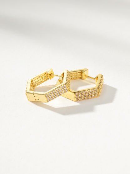 ["Party Girl Hoops ", " Gold ", " Product Detail Image ", " Uncommon James"]