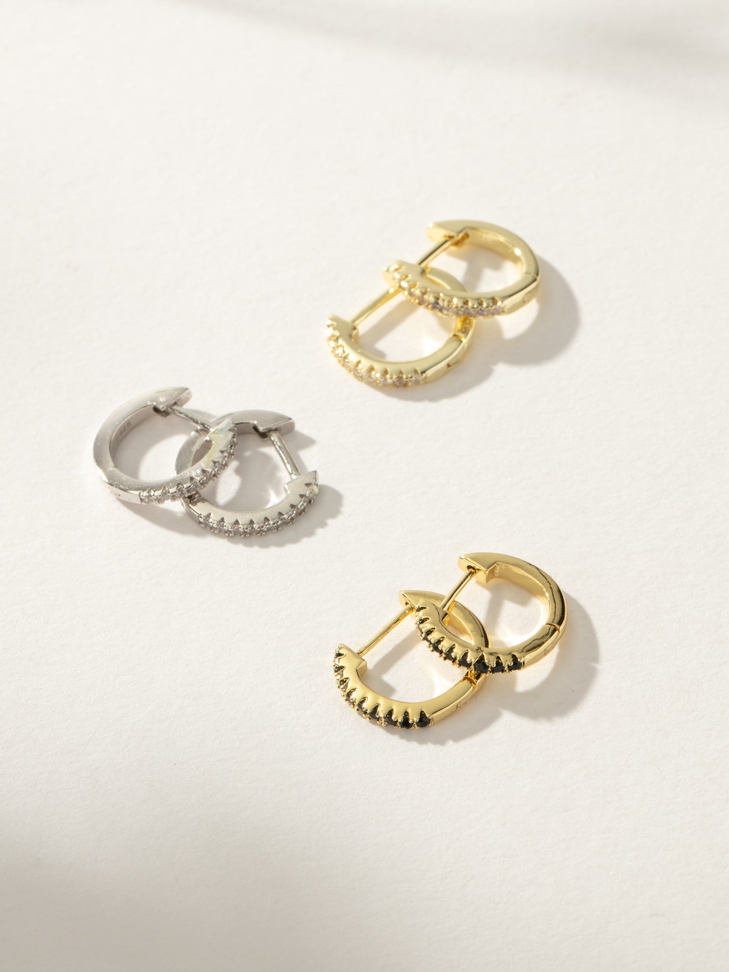 Tiny Huggies | Gold Sterling Silver | Group Image | Uncommon James