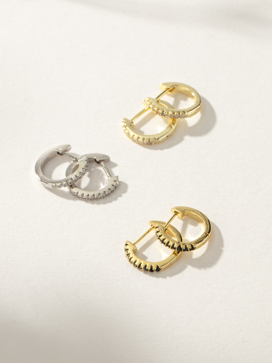 Tiny Huggies | Gold Sterling Silver | Group Image | Uncommon James