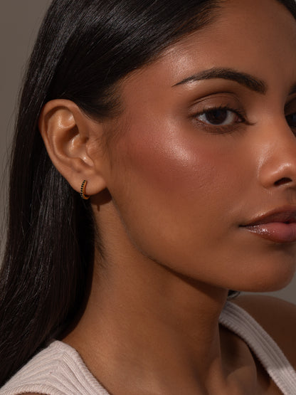 ["Tiny Huggies ", " Gold Black ", " Model Image ", " Uncommon James"]