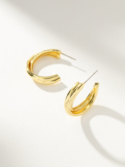 Twisted Hoops | Gold | Product Image | Uncommon James