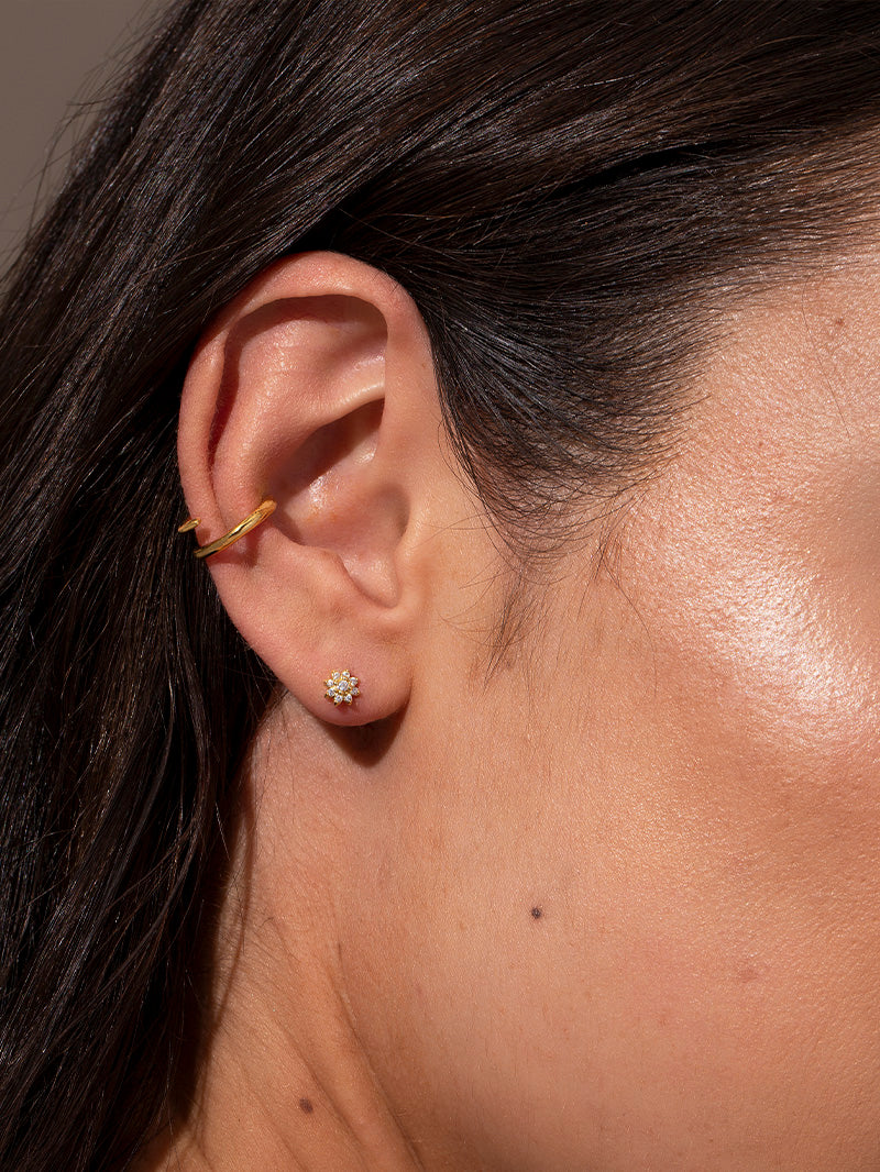 Wrap Earring | Gold | Model Image | Uncommon James