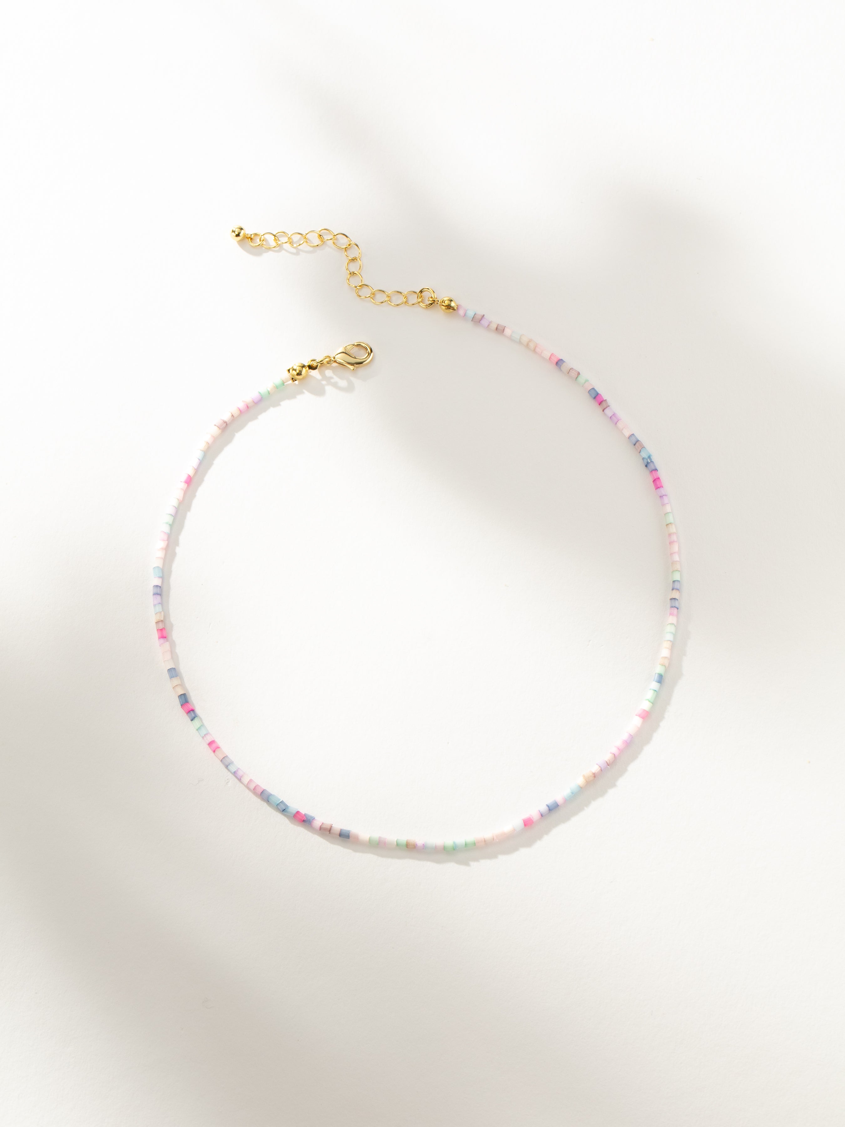Colorful Cool Toned Feminine Beaded Necklace | Uncommon James