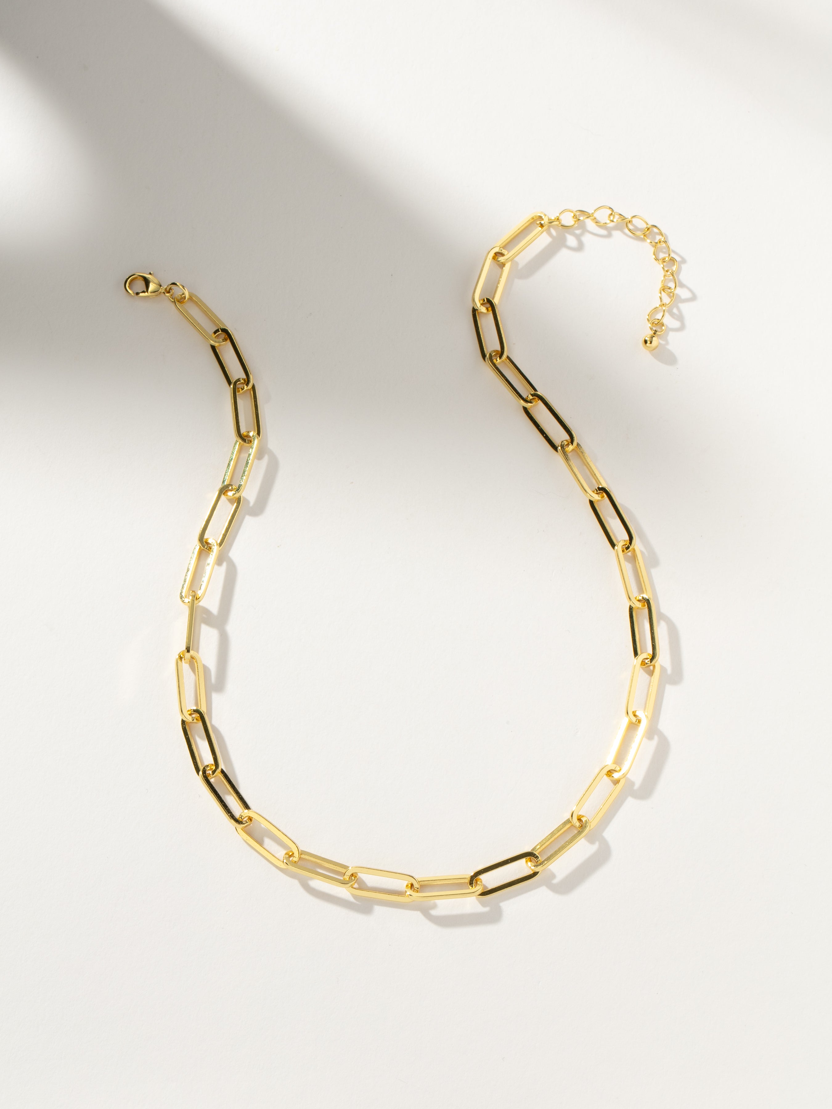 Linked Up Paperclip Chain Necklace in Gold | Uncommon James