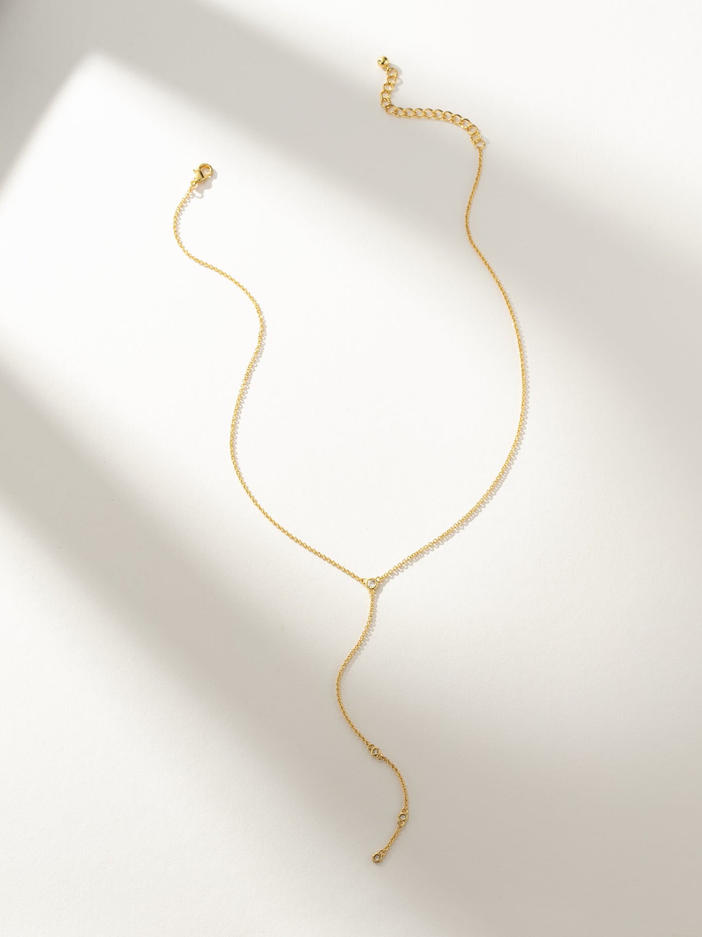 Soft Touch Lariat Necklace | Gold | Product Image | Uncommon James