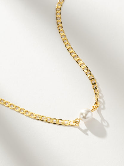 ["Statement Pearl Necklace ", " Gold ", " Product Detail Image ", " Uncommon James"]