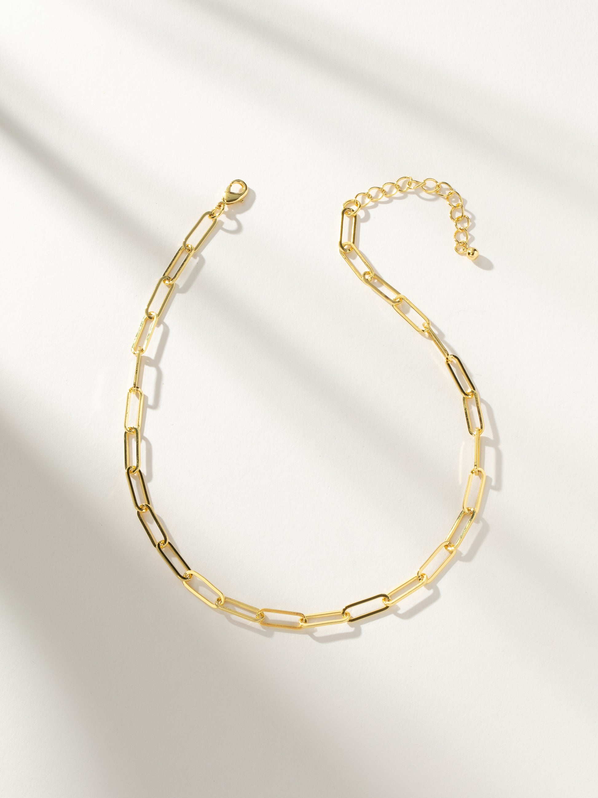 Thin Linked Up Necklace | Gold Shorter | Product Image | Uncommon James