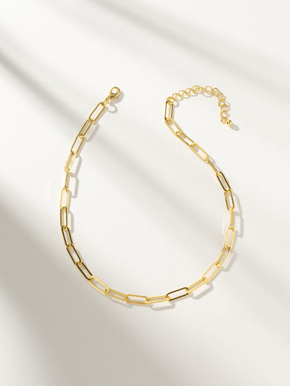 Thin Linked Up Necklace | Gold Shorter | Product Image | Uncommon James